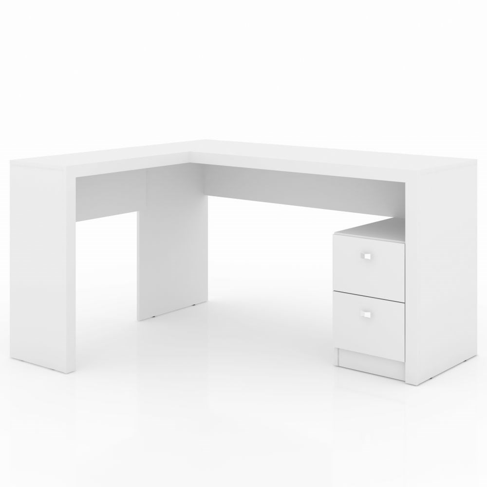 Mesa Para Escritório 2 Gavetas ME4129 Branco - Tecno Mobili Mesa Para Escritório 2 Gavetas ME4129 Branco - Tecno Mobili
