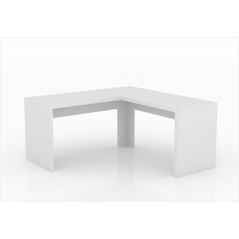Mesa de canto para Home Office ME4116 Branco - Tecno Mobili Mesa de canto para Home Office ME4116 Branco - Tecno Mobili