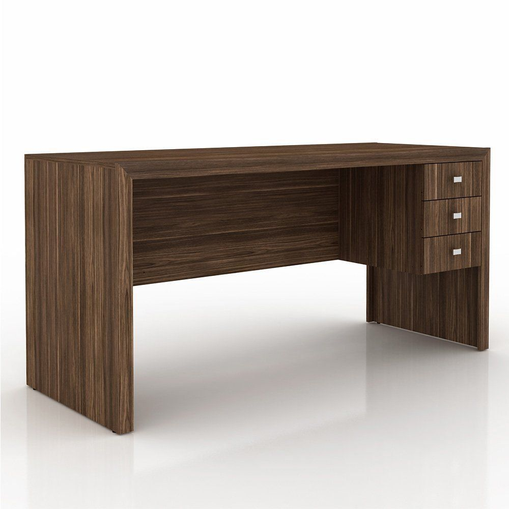 Mesa para Escritório Home Office ME4113 MDP Nogal - Gran Belo