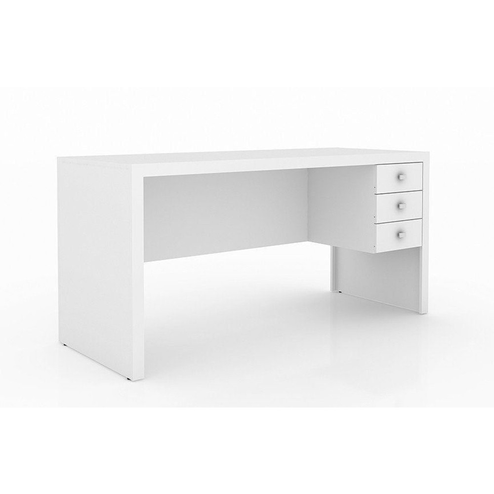 Mesa para Escritório Home Office ME4113 MDP Branco - Gran Belo Mesa para Escritório Home Office ME4113 MDP Branco - Gran Belo
