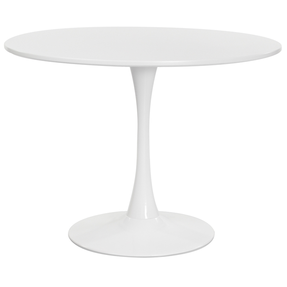 Mesa Saarinen Tulipa Redonda 120cm Tampo Madeira Branca Sala Cozinha Jantar Mesa Saarinen Tulipa Redonda 120cm Tampo Madeira Branca Sala Cozinha Jantar