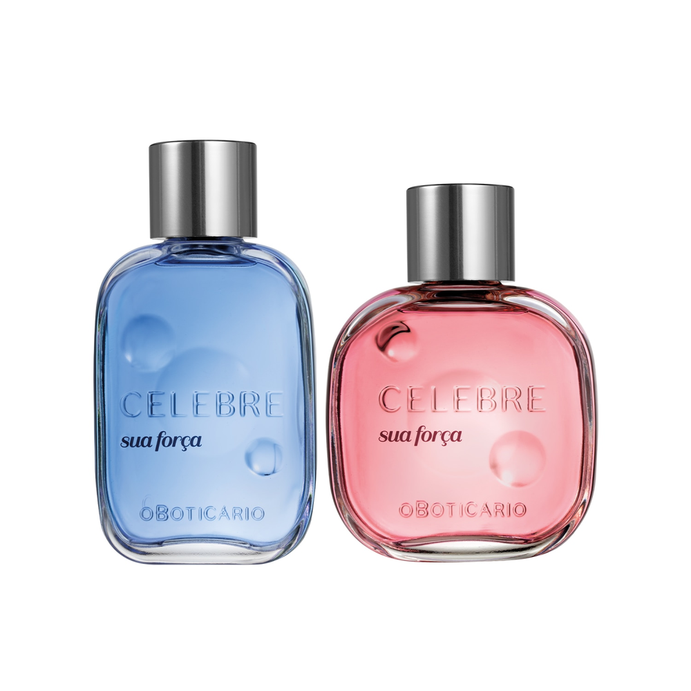 Combo Fragrâncias Celebre Sua Força: Masculina 100ml + Feminina 100ml Combo Fragrâncias Celebre Sua Força: Masculina 100ml + Feminina 100ml