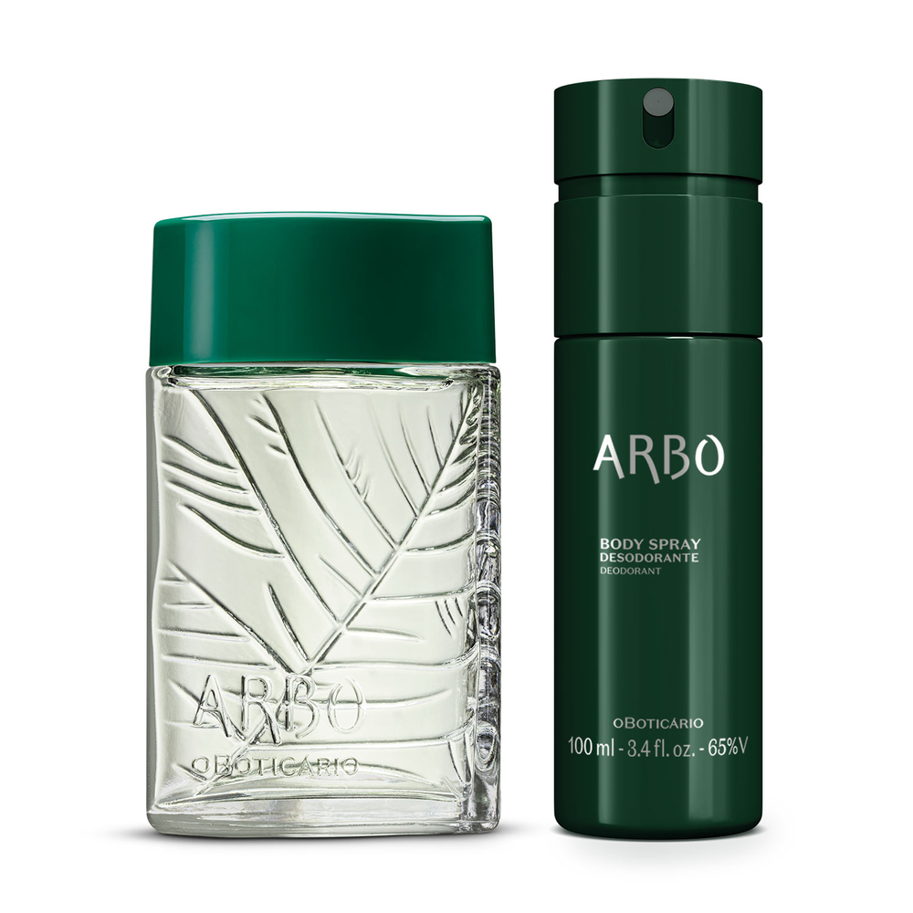 Combo Presente Arbo: Desodorante Colônia 100ml + Body Spray Desodorante 100ml Combo Presente Arbo: Desodorante Colônia 100ml + Body Spray Desodorante 100ml