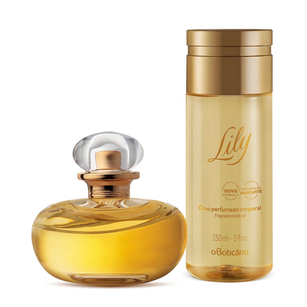 Combo Lily Le Parfum: Perfume 30ml + Óleo Perfumado Corporal 150ml Combo Lily Le Parfum: Perfume 30ml + Óleo Perfumado Corporal 150ml