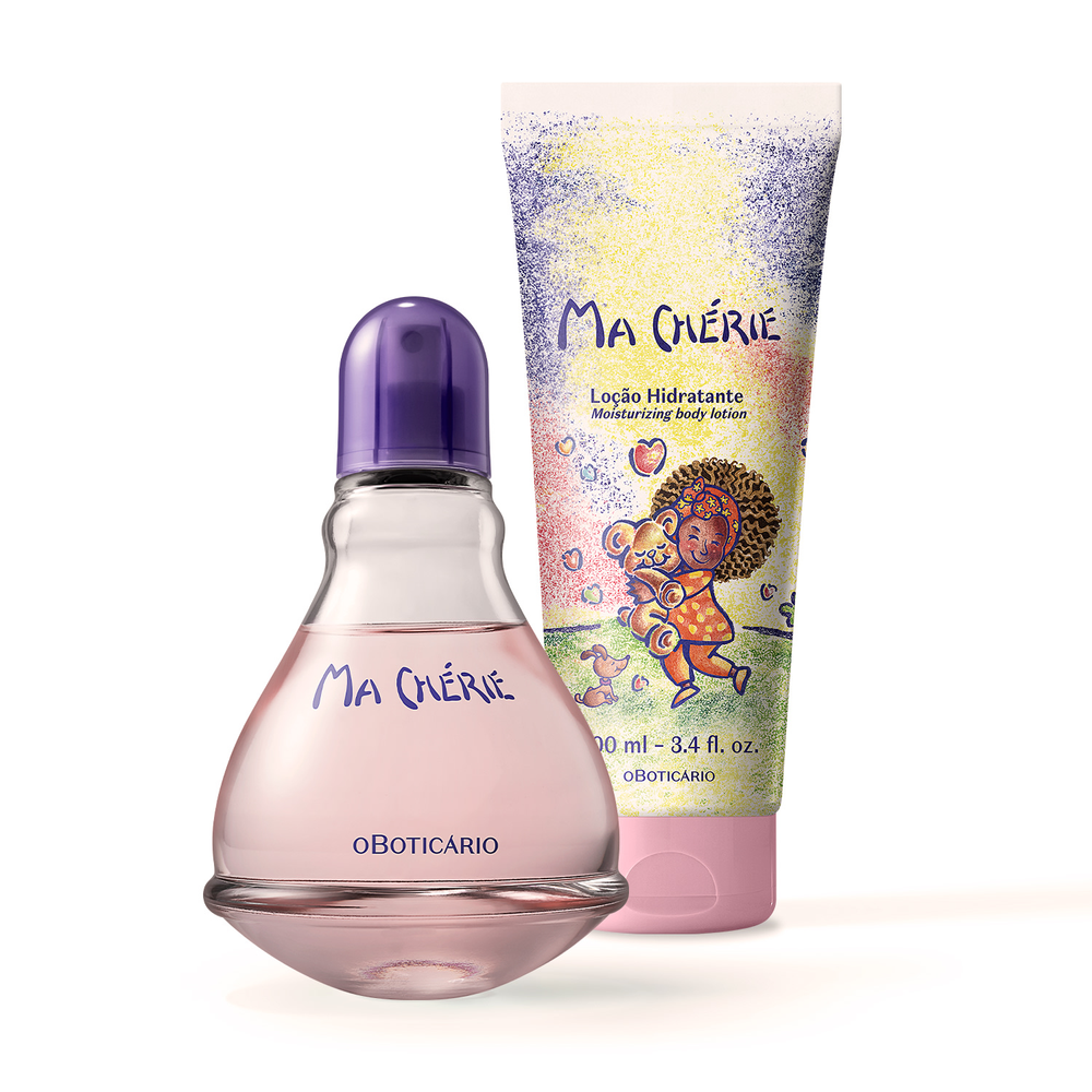 Combo Ma Chérie: Desodorante Colônia 100ml + Loção Desodorante Hidratante 200ml Combo Ma Chérie: Desodorante Colônia 100ml + Loção Desodorante Hidratante 200ml