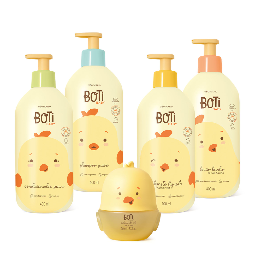 Combo Boti Baby Banho Completo (5 itens) Combo Boti Baby Banho Completo (5 itens)