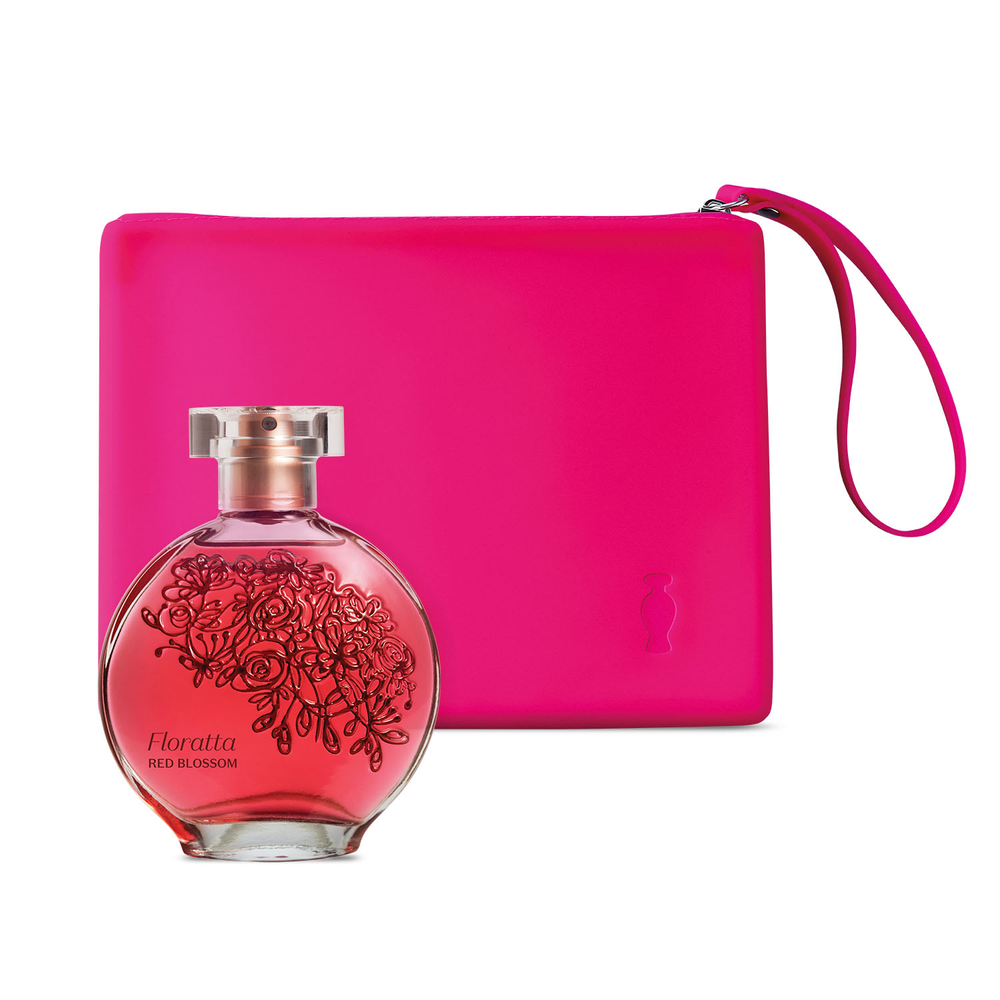 Combo Floratta Red Blossom Desodorante Colônia 75ml + Nécessaire Rosa Combo Floratta Red Blossom Desodorante Colônia 75ml + Nécessaire Rosa