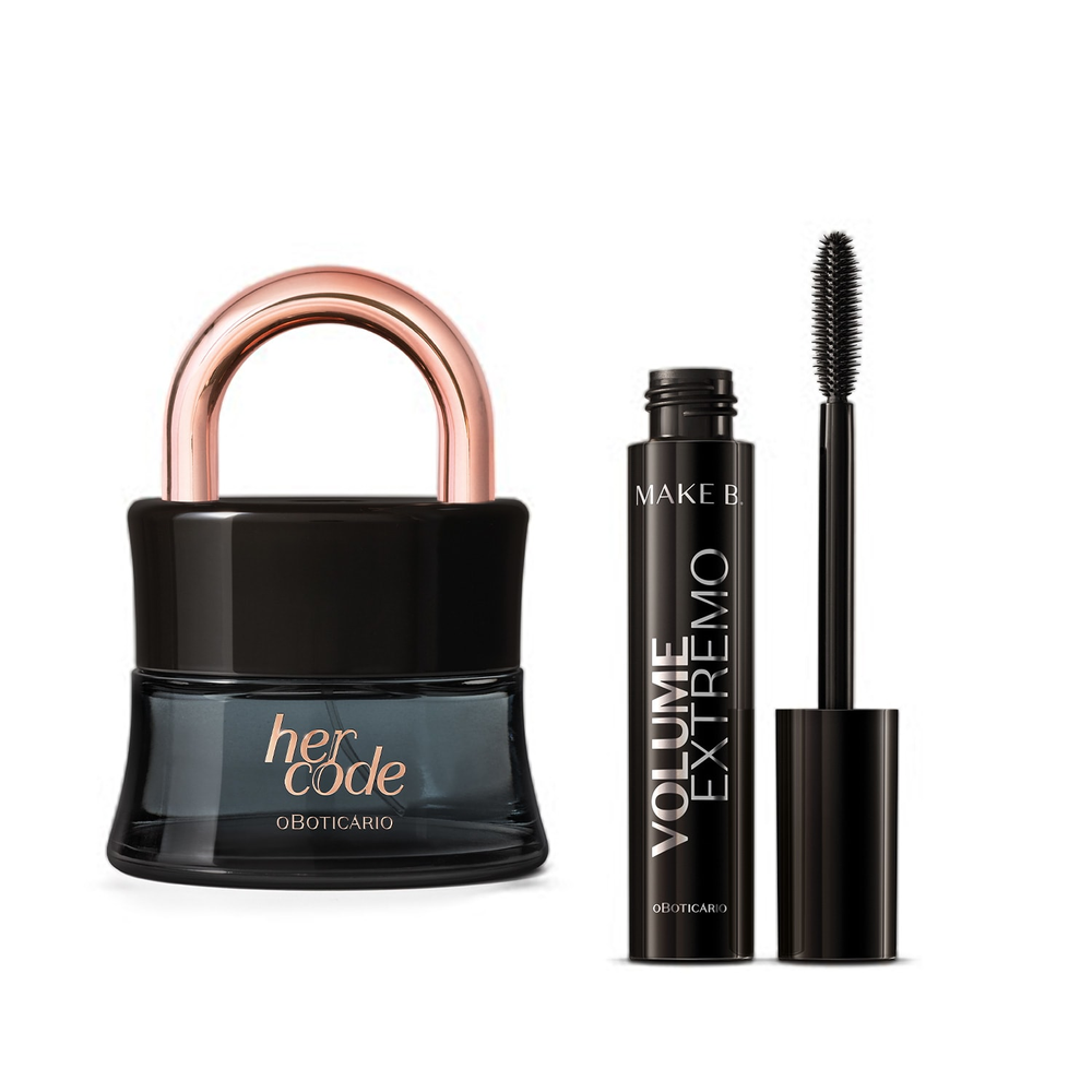 Combo Presente Her Code: Eau De Parfum 50ml + Máscara de Cílios 10ml