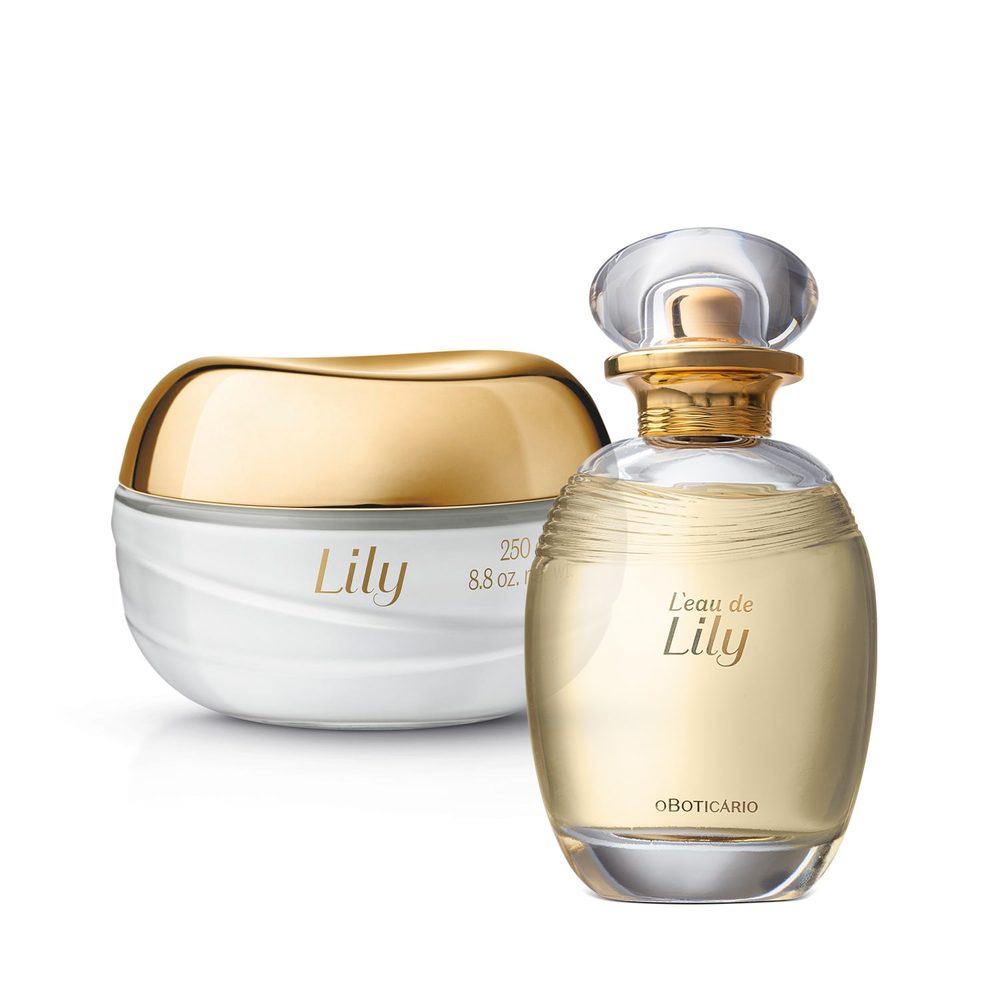 Combo L'eau de Lily: Desodorante Colônia 75ml + Creme Acetinado Corporal 250g Combo L'eau de Lily: Desodorante Colônia 75ml + Creme Acetinado Corporal 250g