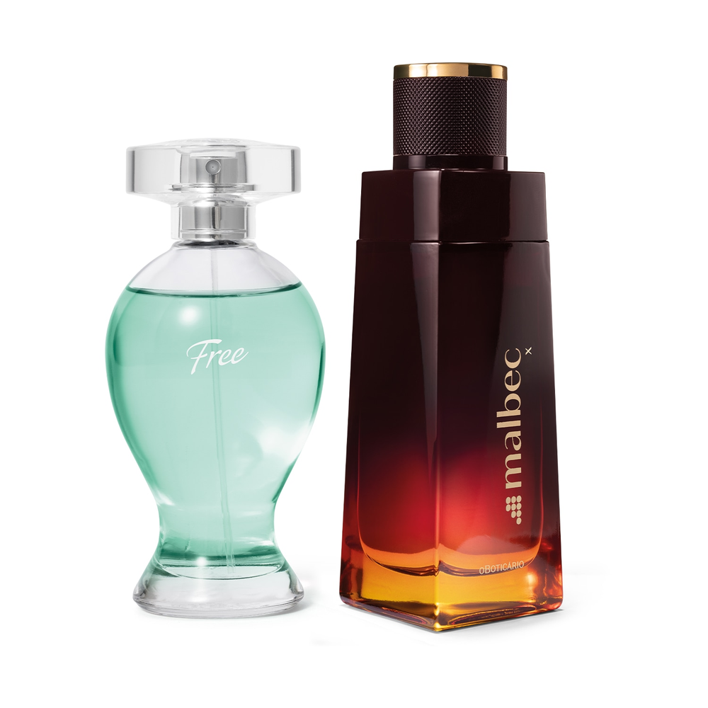 Combo Desodorante Colônia : Malbec X 100ml + Boticollection Free 100ml Combo Desodorante Colônia : Malbec X 100ml + Boticollection Free 100ml