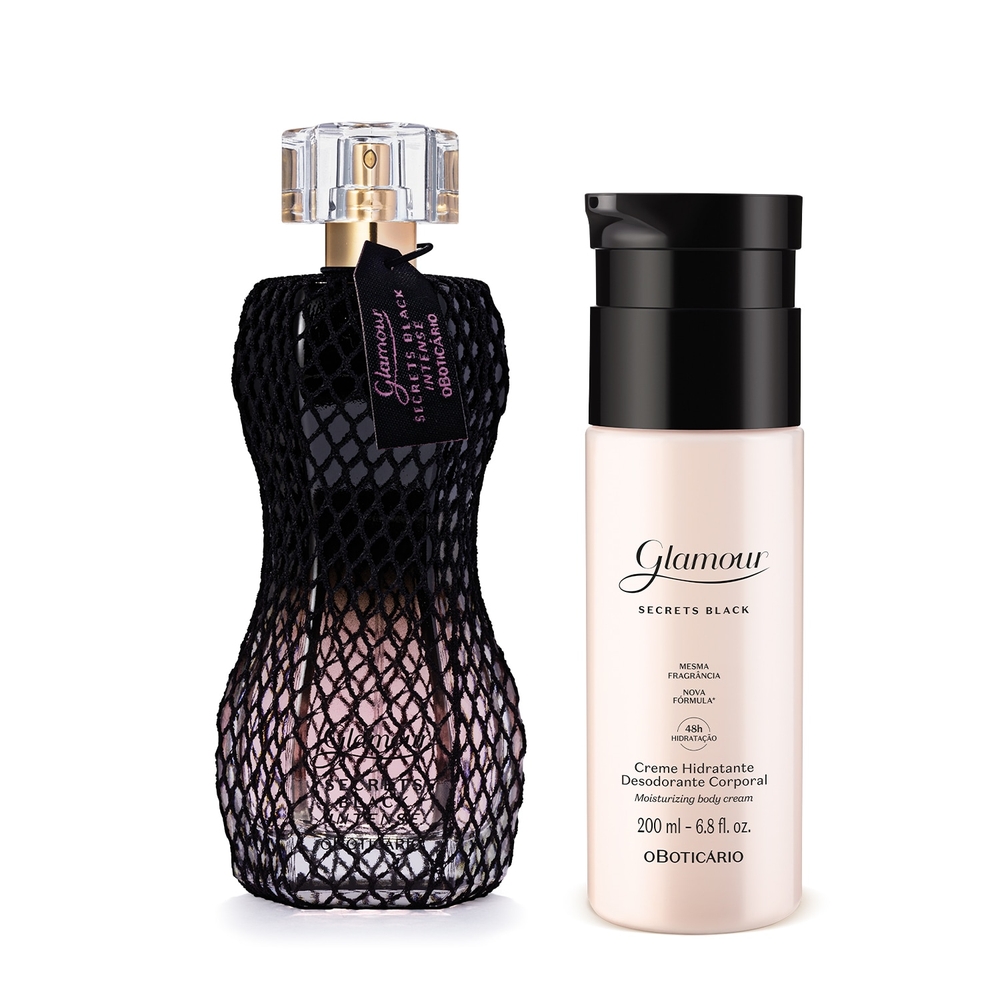 Glamour Secrets Black Intense Desodorante Colônia 75ml