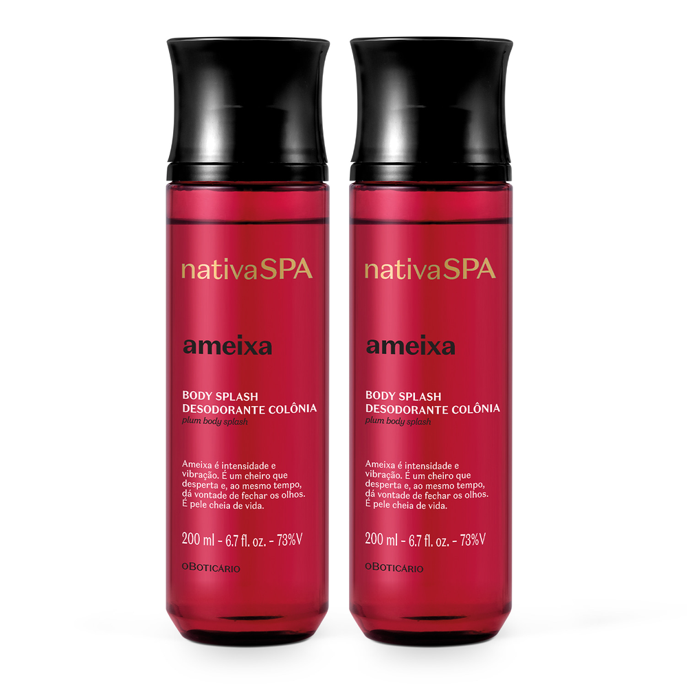 Combo Nativa SPA Ameixa: Desodorante Colônia Body Splash 2x 200ml Combo Nativa SPA Ameixa: Desodorante Colônia Body Splash 2x 200ml