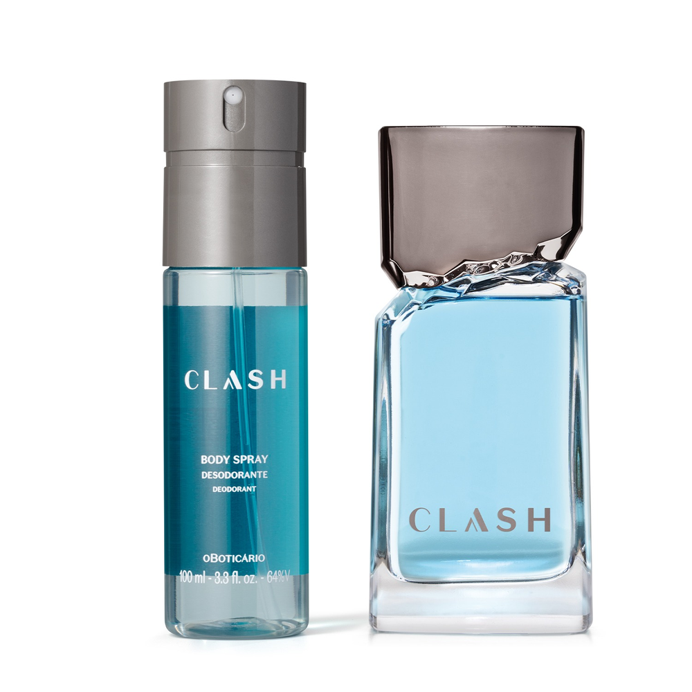 Combo Clash: Desodorante Colônia 100ml + Body Spray 100ml Combo Clash: Desodorante Colônia 100ml + Body Spray 100ml