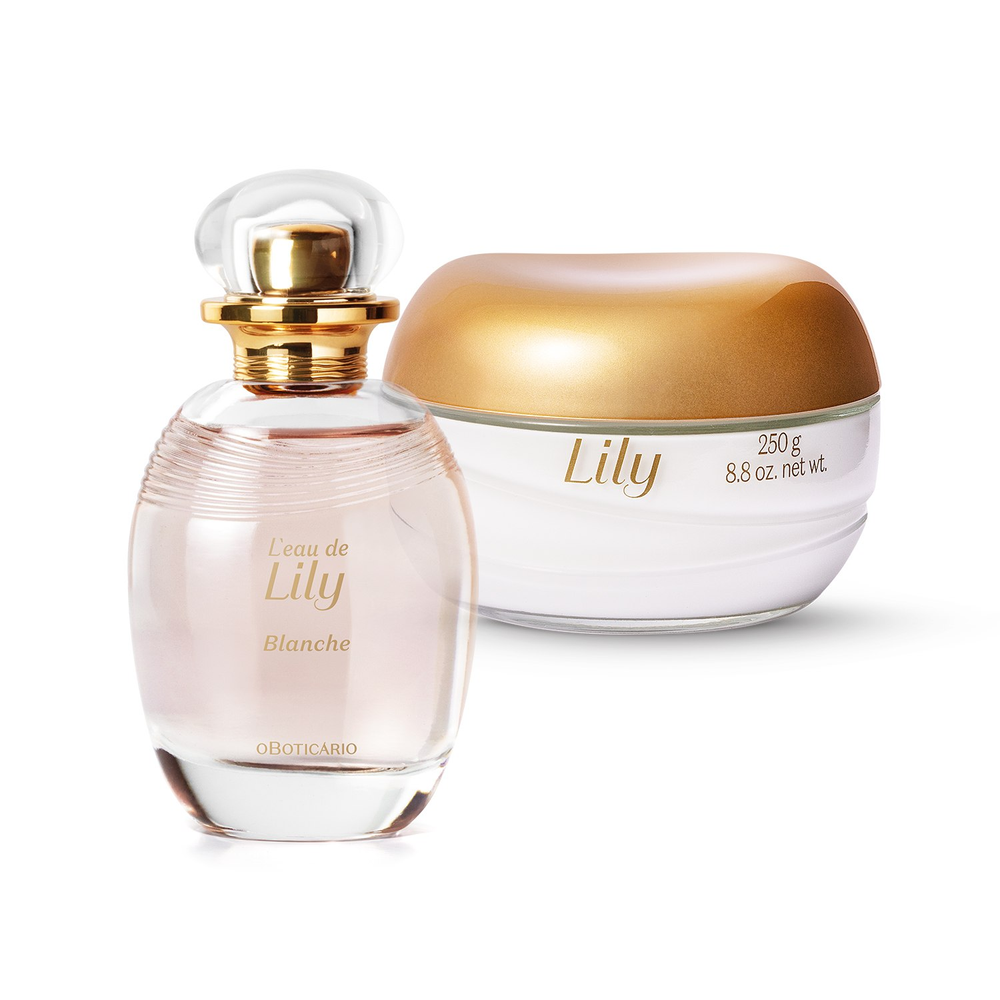 Combo Lily Blanche: Desodorante Colônia 75ml + Creme Acetinado 250g Combo Lily Blanche: Desodorante Colônia 75ml + Creme Acetinado 250g