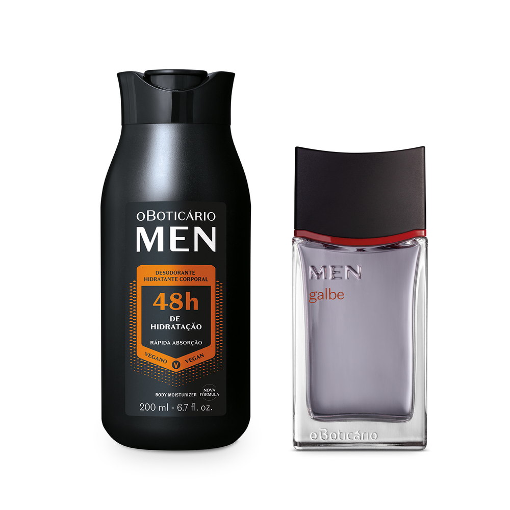 Combo MEN: Galbe Desodorante Colônia 100ml + Loção Corporal 200ml Combo MEN: Galbe Desodorante Colônia 100ml + Loção Corporal 200ml