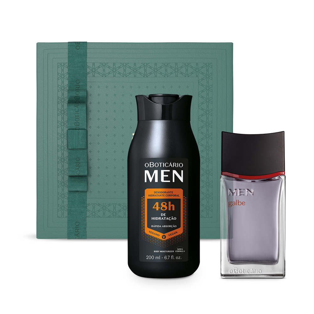 Combo Presente Dia dos Pais MEN: Desodorante Colônia 100ml + Loção Corporal 200ml + Caixa de Presenteável Combo Presente Dia dos Pais MEN: Desodorante Colônia 100ml + Loção Corporal 200ml + Caixa de Presenteável