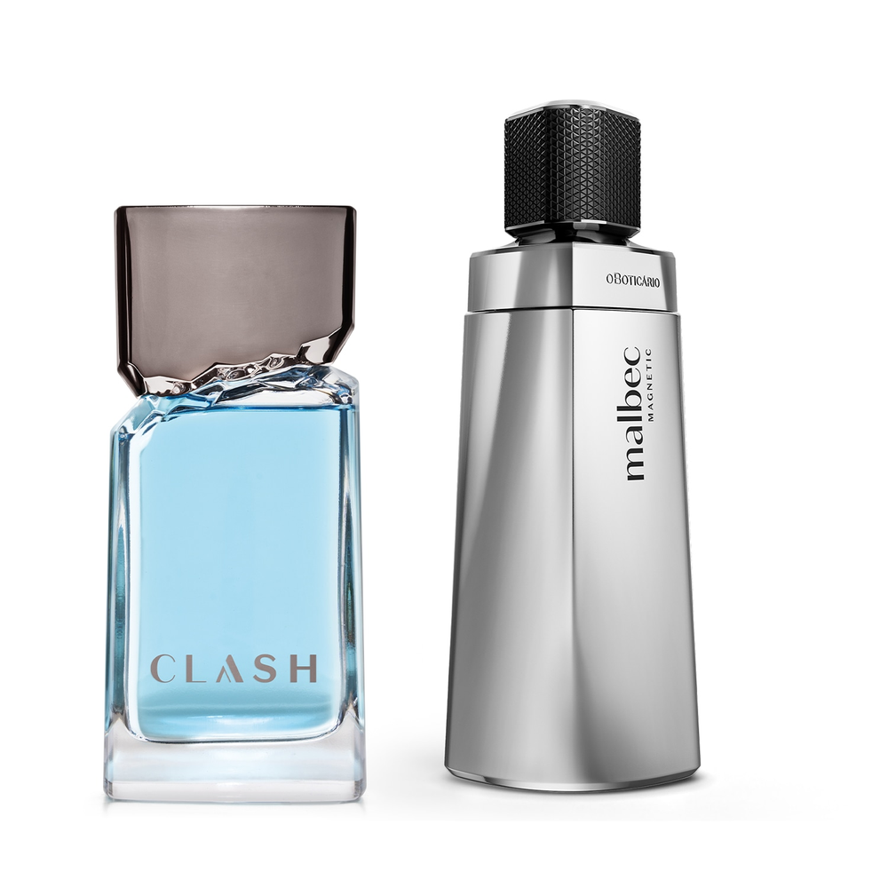Combo Desodorante Colônia Masculino: Malbec Magnetic 100ml + Clash 100ml Combo Desodorante Colônia Masculino: Malbec Magnetic 100ml + Clash 100ml