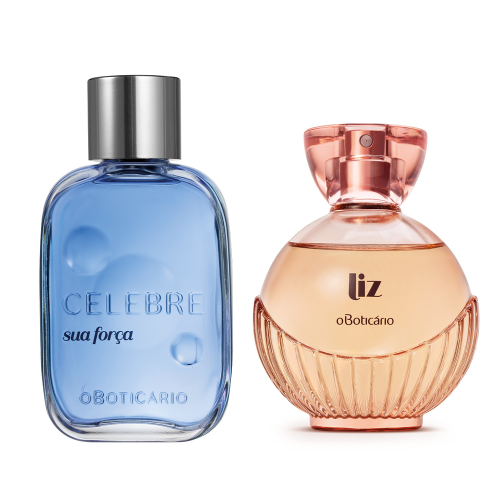 Combo Desodorante Colônia: Celebre Sua Força Masculino 100ml + Liz 100ml Combo Desodorante Colônia: Celebre Sua Força Masculino 100ml + Liz 100ml