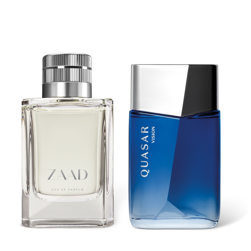 Combo Layering Frescor Sofisticado: Zaad 95ml + Quasar Vision 100ml Combo Layering Frescor Sofisticado: Zaad 95ml + Quasar Vision 100ml