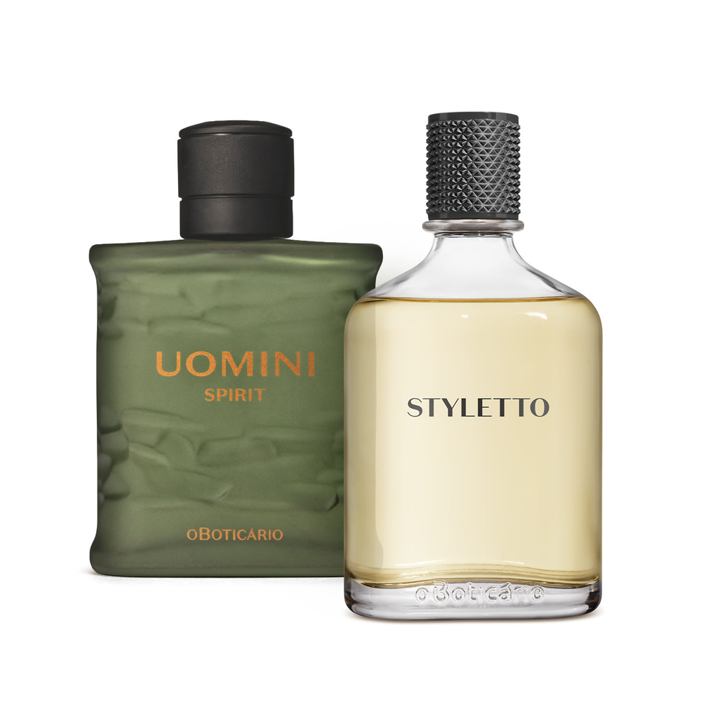Combo Perfumaria Masculina: Uomini Spirit 100ml + Boticollection Styletto 100ml Combo Perfumaria Masculina: Uomini Spirit 100ml + Boticollection Styletto 100ml