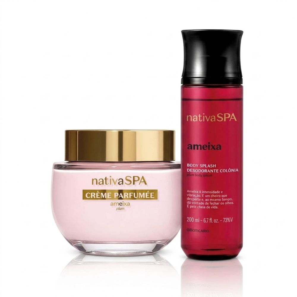 Combo Nativa Spa Ameixa: Crème Parfumèe Ultra Perfumado 200g + Body Splash 200ml Combo Nativa Spa Ameixa: Crème Parfumèe Ultra Perfumado 200g + Body Splash 200ml