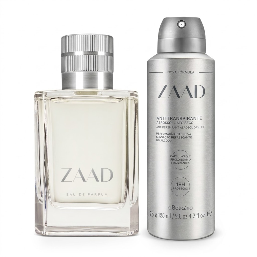 Combo Zaad: Eau De Parfum 50ml + Desodorante Antitranspirante 75g Combo Zaad: Eau De Parfum 50ml + Desodorante Antitranspirante 75g