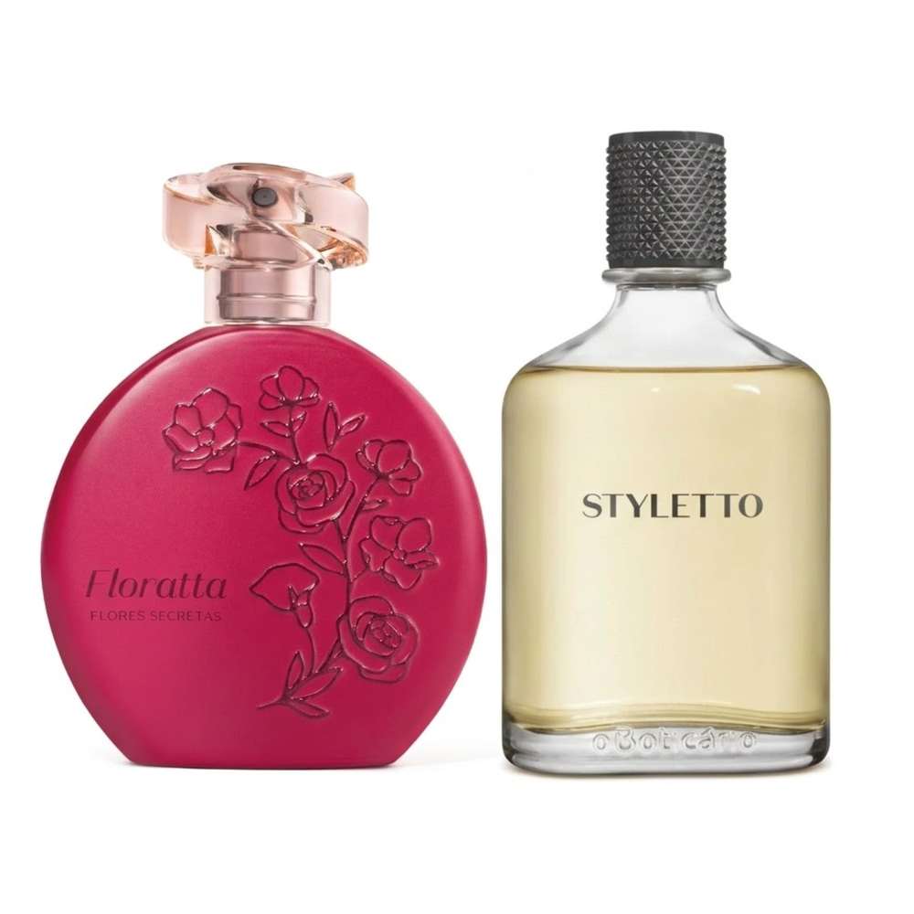 Combo Floratta Flores Secretas 75ml + Styletto 100ml Combo Floratta Flores Secretas 75ml + Styletto 100ml