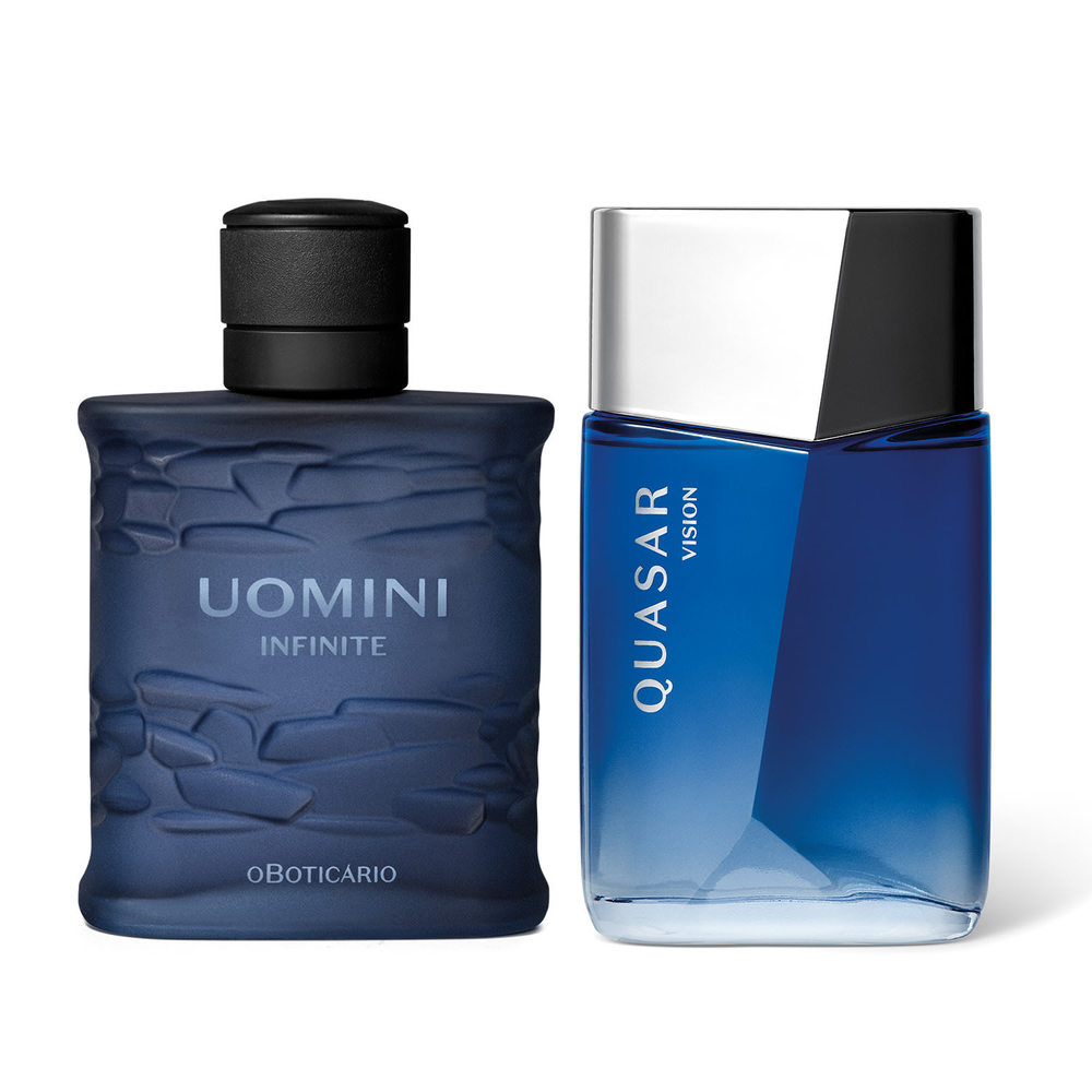 Combo Perfumaria Masculina: Uomini Infinite 100ml + Quasar Vision 100ml Combo Perfumaria Masculina: Uomini Infinite 100ml + Quasar Vision 100ml