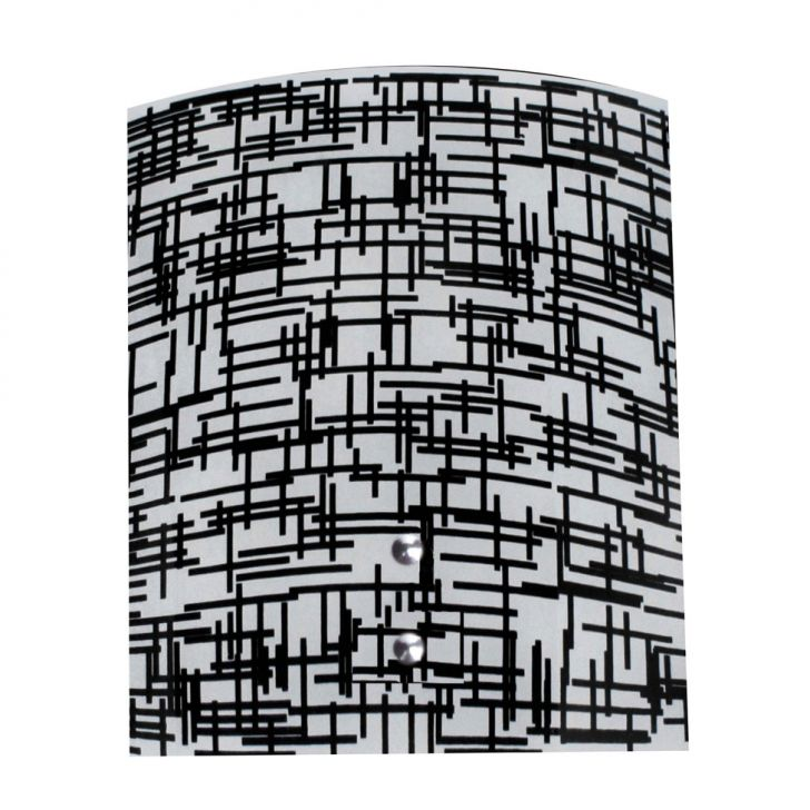 Arandela Calha Silk Textura Preta Attena Arandela Calha Silk Textura Preta Attena