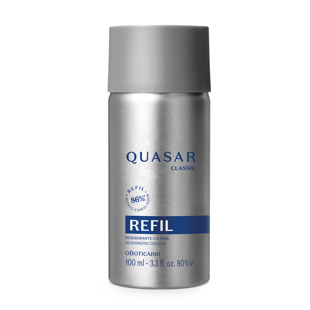 Refil Quasar Classic Desodorante Colônia 100ml Refil Quasar Classic Desodorante Colônia 100ml
