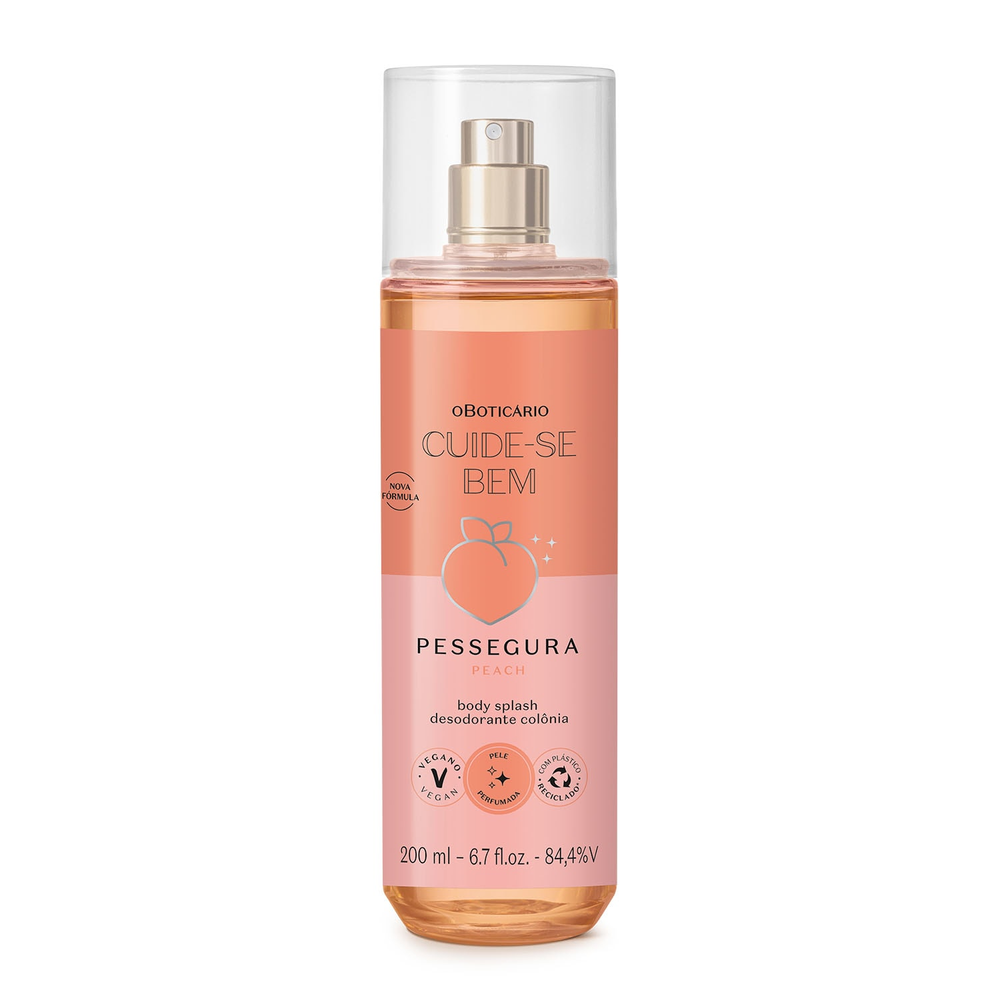 Body Splash Desodorante Colônia Cuide-se Bem Pessegura 200ml Body Splash Desodorante Colônia Cuide-se Bem Pessegura 200ml