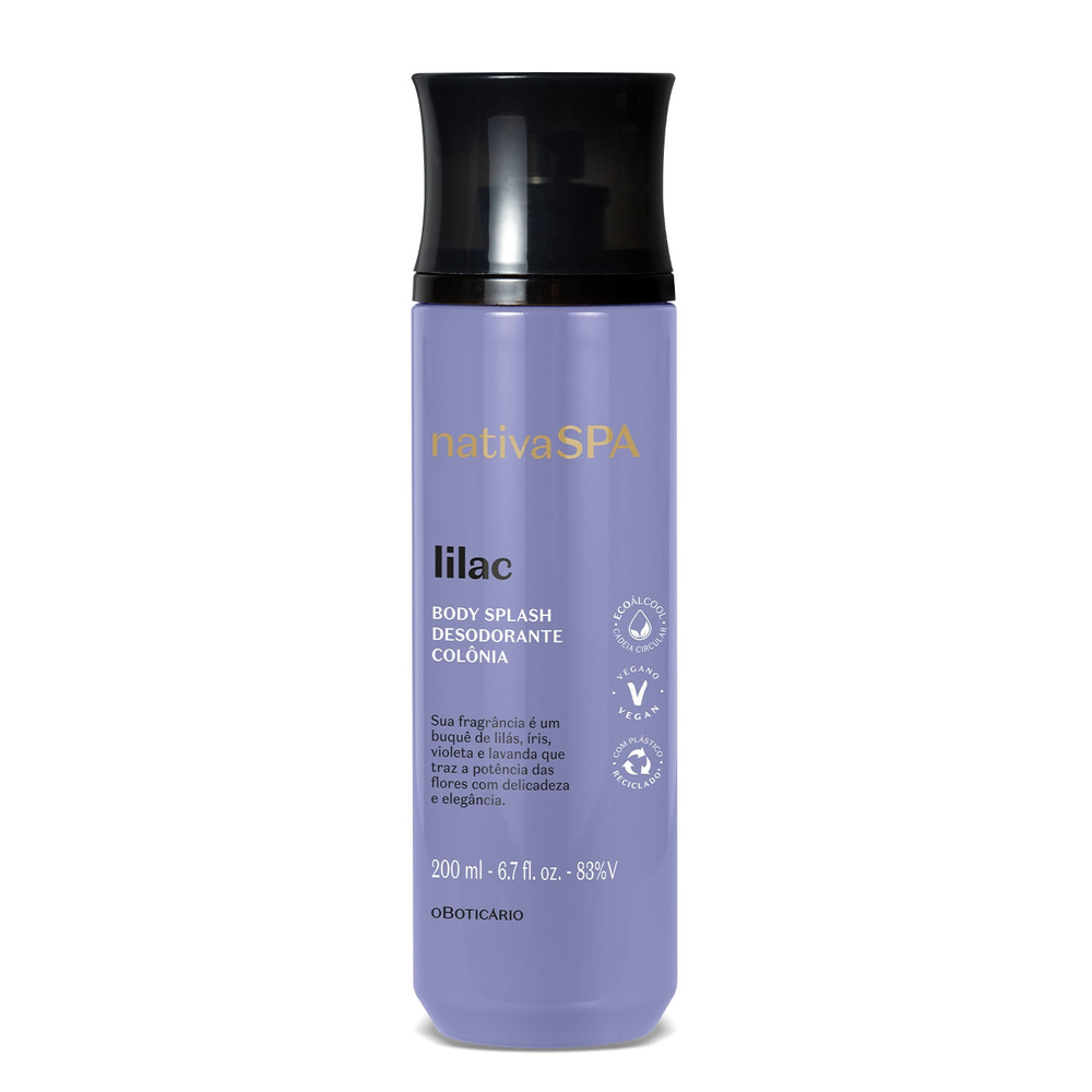 Nativa Spa Lilac Body Splash Desodorante Colônia 200ml Nativa Spa Lilac Body Splash Desodorante Colônia 200ml
