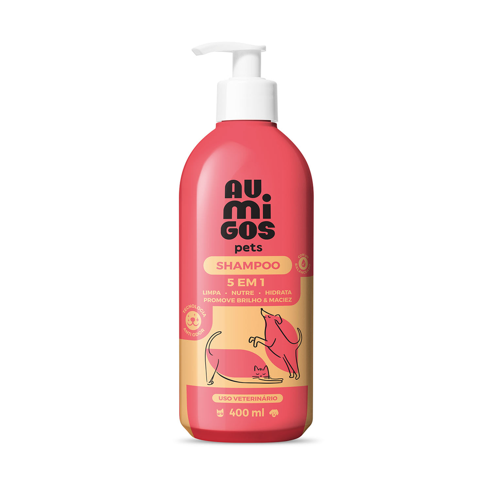 Shampoo 5 em 1 Au.Migos Pets 400ml Shampoo 5 em 1 Au.Migos Pets 400ml