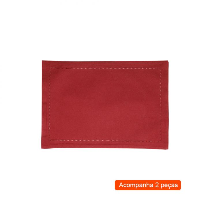Jogo Americano Servivit Vermelho 45x33 Cm Jogo Americano Servivit Vermelho 45x33 Cm