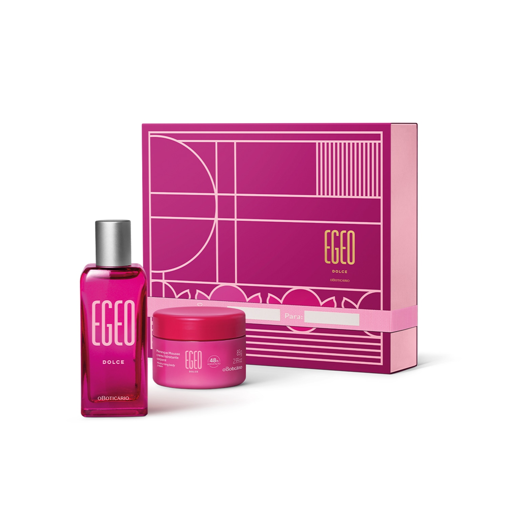 Kit Presente Egeo Dolce: Desodorante Colônia 50ml + Merengue Mousse Hidratante 85g Kit Presente Egeo Dolce: Desodorante Colônia 50ml + Merengue Mousse Hidratante 85g
