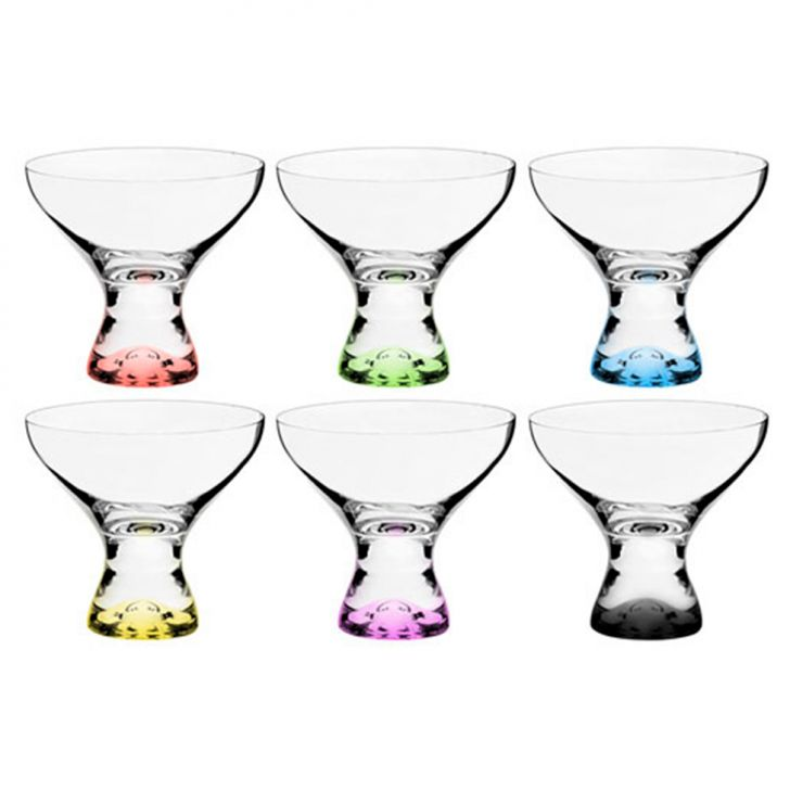 Jogo De Taças Para Sobremesa 6 Peças Vega Colorido Jogo De Taças Para Sobremesa 6 Peças Vega Colorido