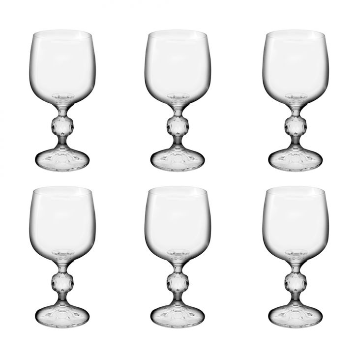 Jogo De Taças Para Vinho 6 Peças Cláudia Jogo De Taças Para Vinho 6 Peças Cláudia
