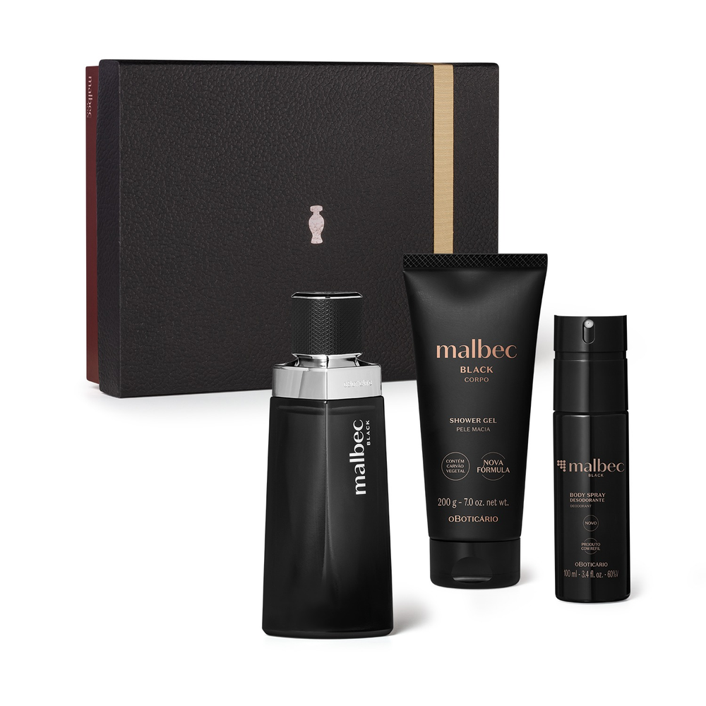 Kit Presente Dia dos Pais Malbec Black (3 itens) Kit Presente Dia dos Pais Malbec Black (3 itens)