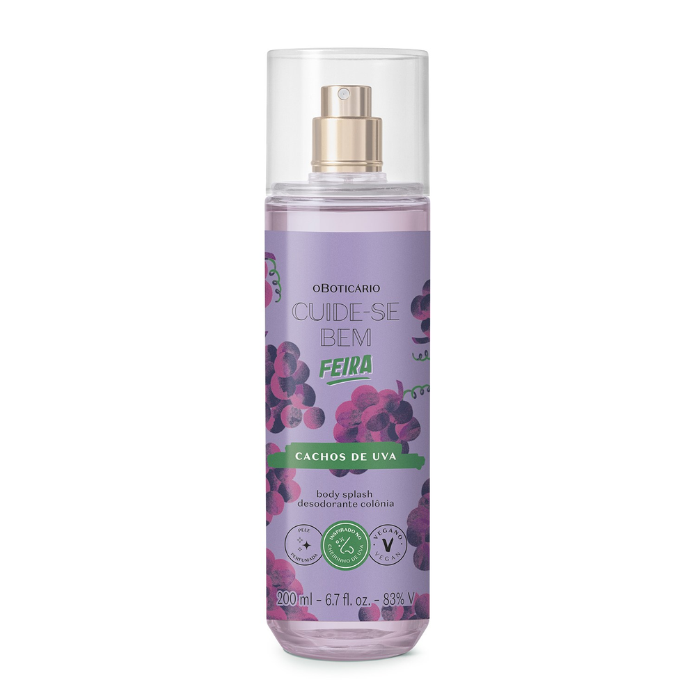 Body Splash Desodorante Colônia Cuide-se Bem Feira Cachos de Uva 200ml Body Splash Desodorante Colônia Cuide-se Bem Feira Cachos de Uva 200ml