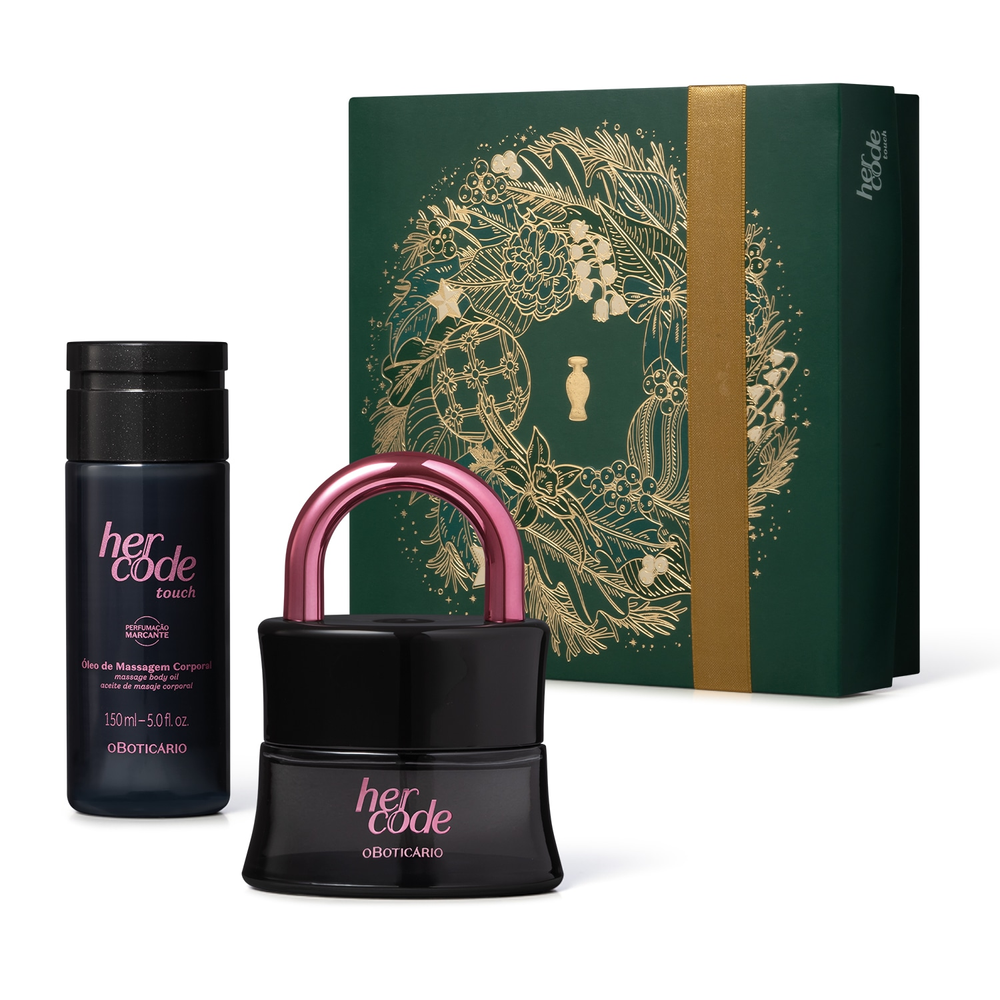Kit Presente Natal Her Code Touch (2 itens) Kit Presente Natal Her Code Touch (2 itens)