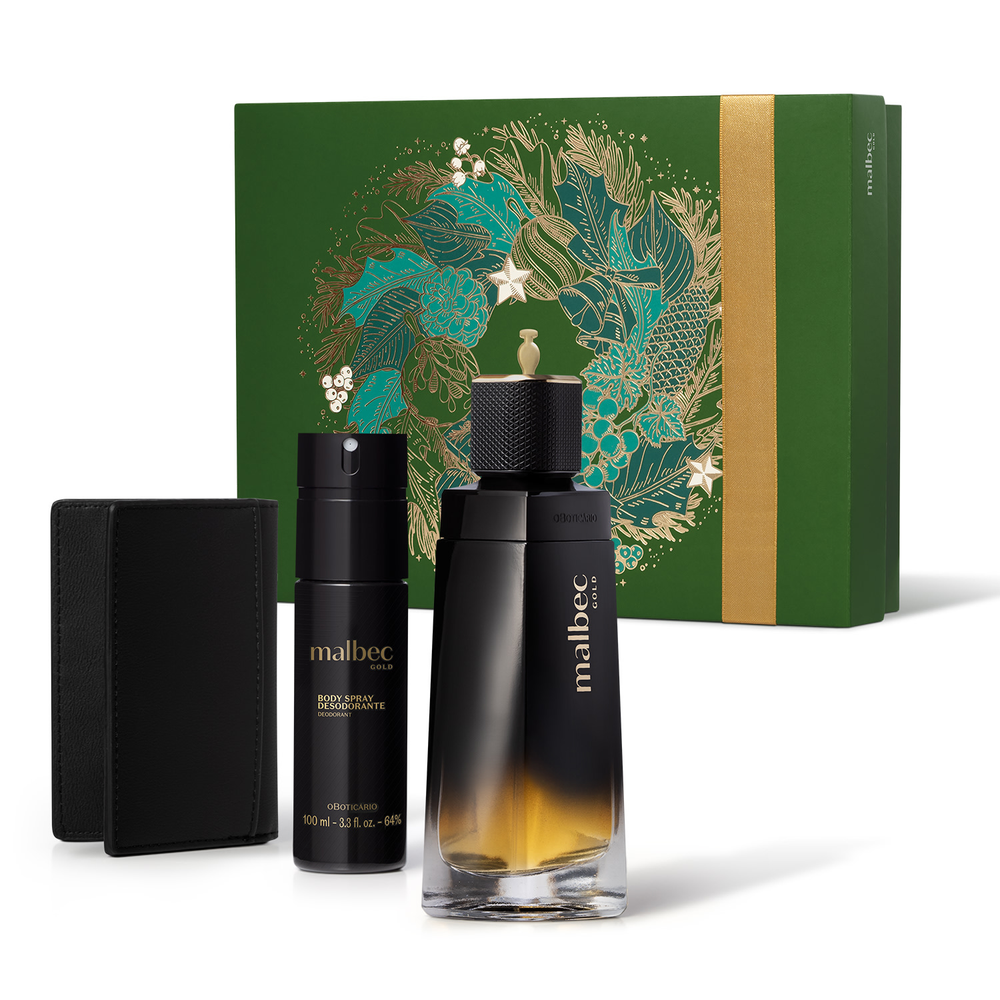 Kit Presente Natal Malbec Gold (3 itens) Kit Presente Natal Malbec Gold (3 itens)