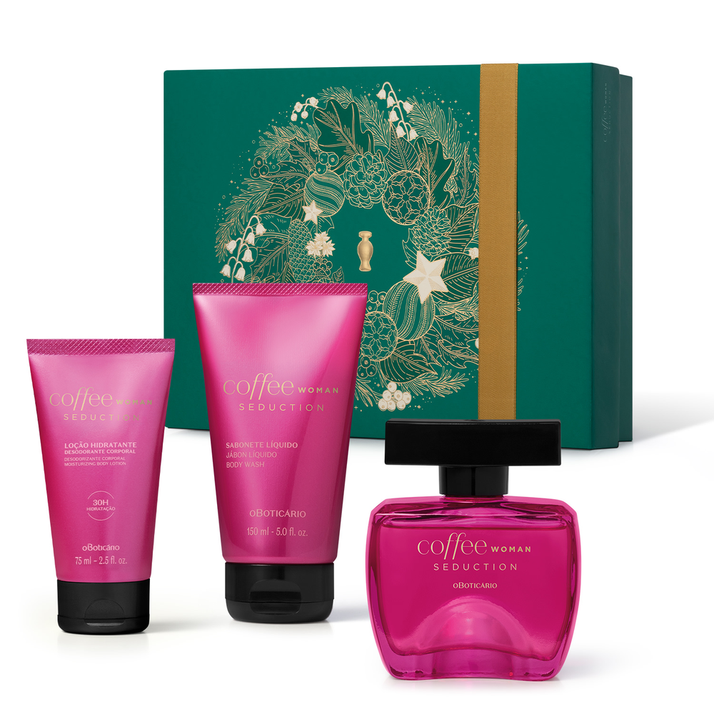 Kit Presente Natal Coffee Woman Seduction (3 itens) Kit Presente Natal Coffee Woman Seduction (3 itens)