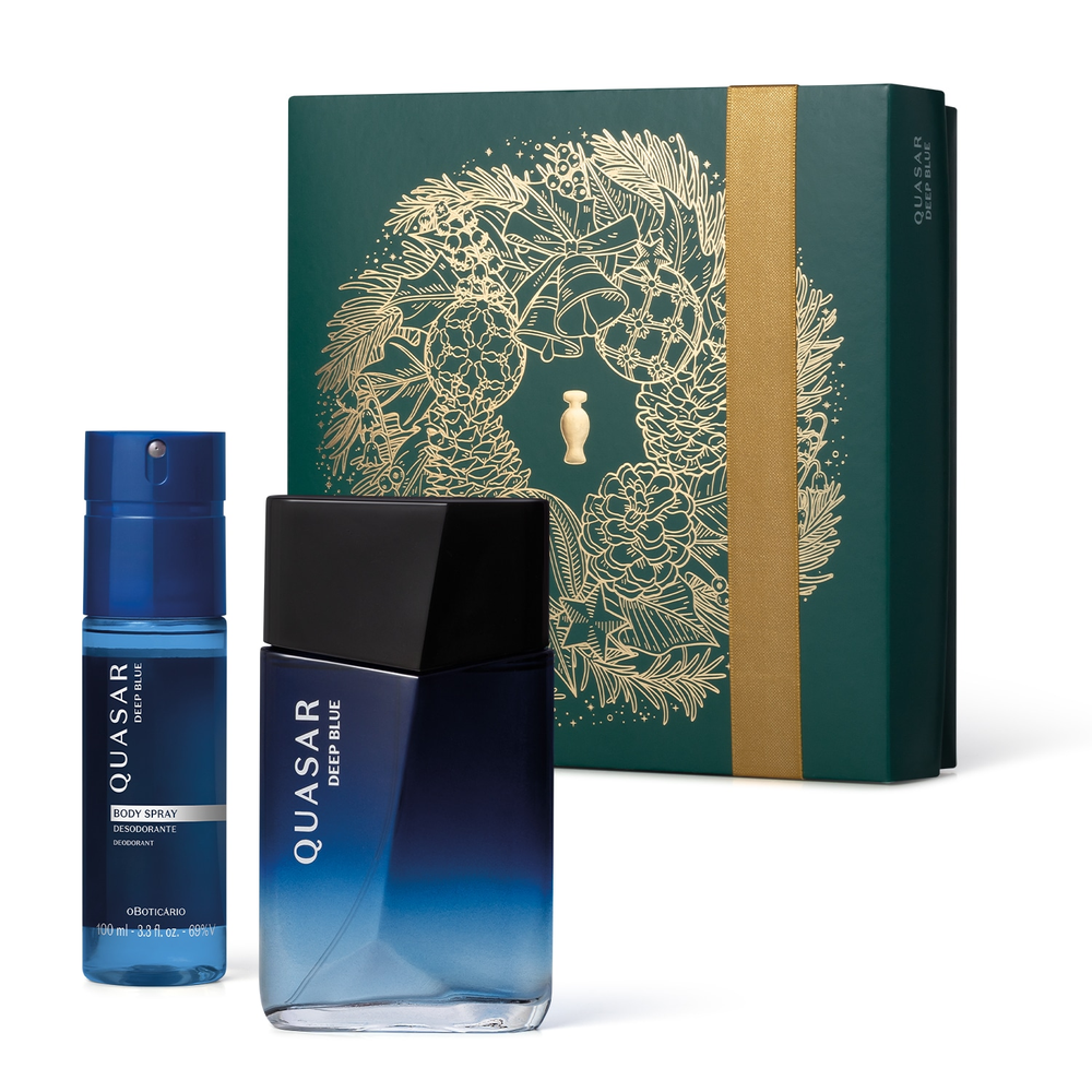 Kit Presente Natal Quasar Deep Blue (2 itens) Kit Presente Natal Quasar Deep Blue (2 itens)