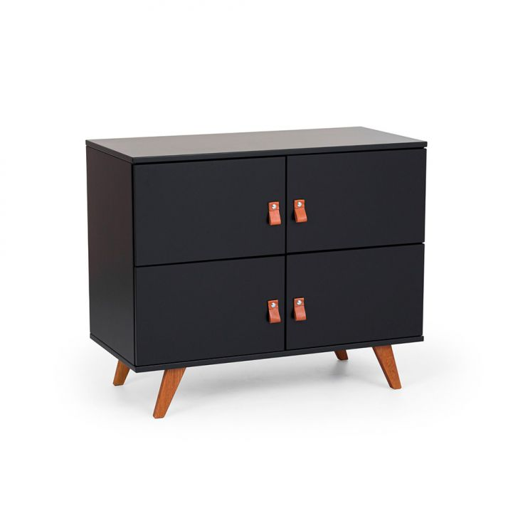 Buffet Skin 4 Pt Preto E Garapa Buffet Skin 4 Pt Preto E Garapa
