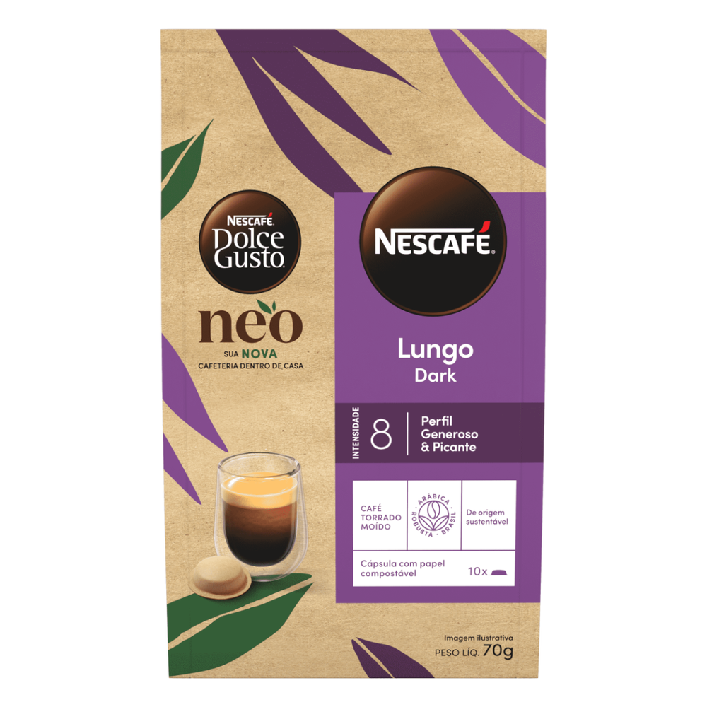 NEO Lungo Dark 10 Cápsulas