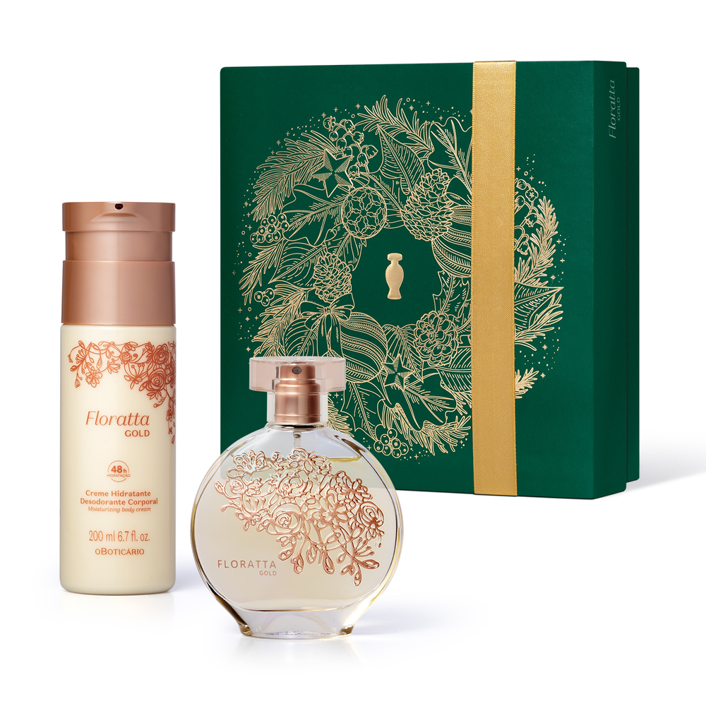 Kit Presente Natal Floratta Gold (2 itens) Kit Presente Natal Floratta Gold (2 itens)