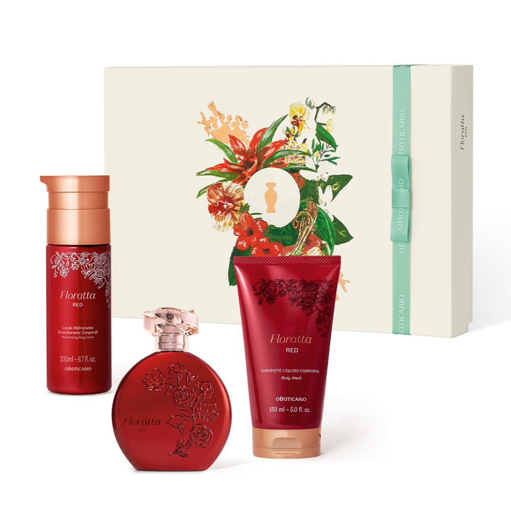 Kit Presente Dia Das Mães Floratta Red ( 3 itens) Kit Presente Dia Das Mães Floratta Red ( 3 itens)
