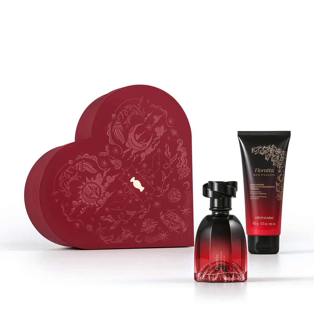 Kit Presente Dia Dos Namorados Floratta Red Passion (2 itens) Kit Presente Dia Dos Namorados Floratta Red Passion (2 itens)