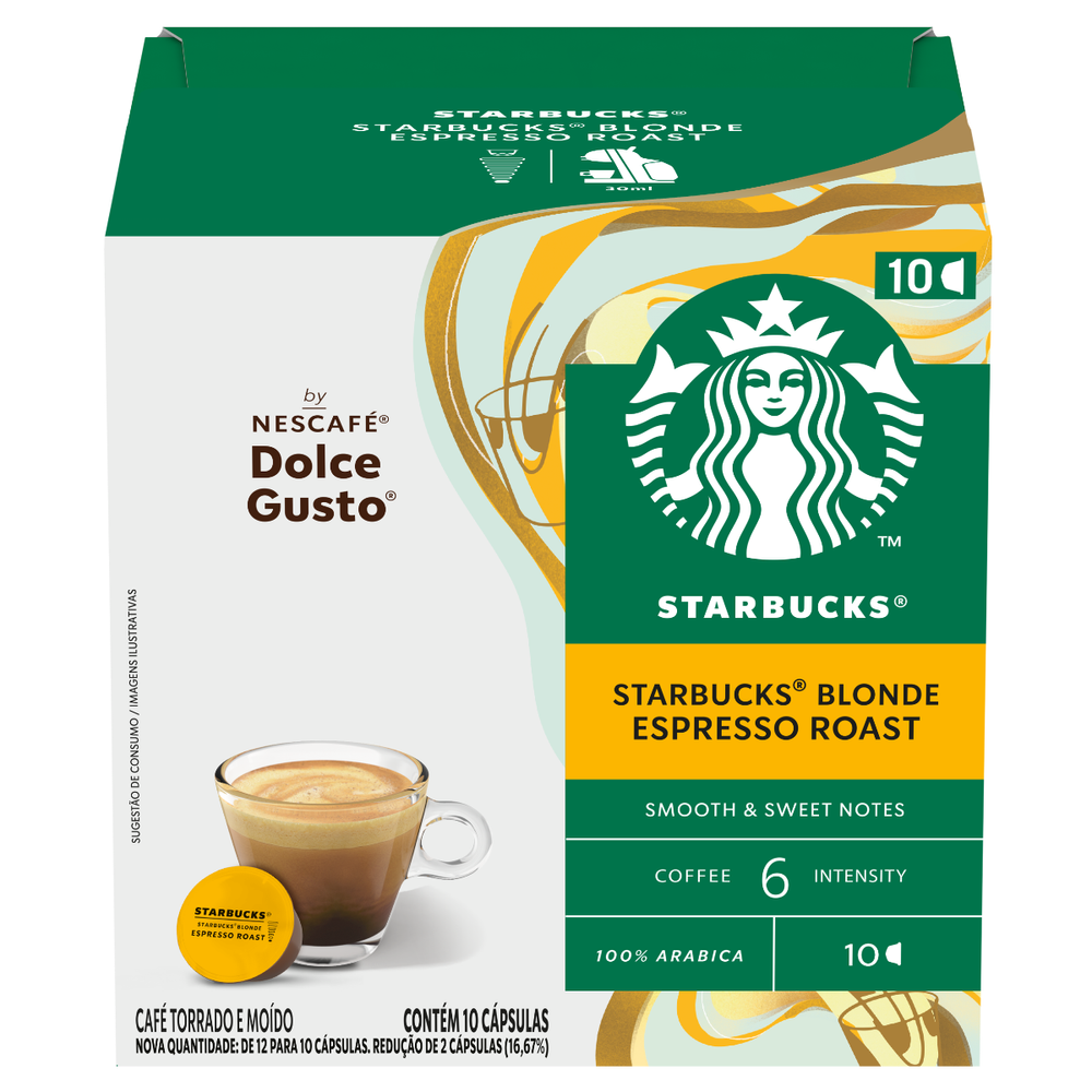 STARBUCKS Blonde Espresso Roast 10 cápsulas