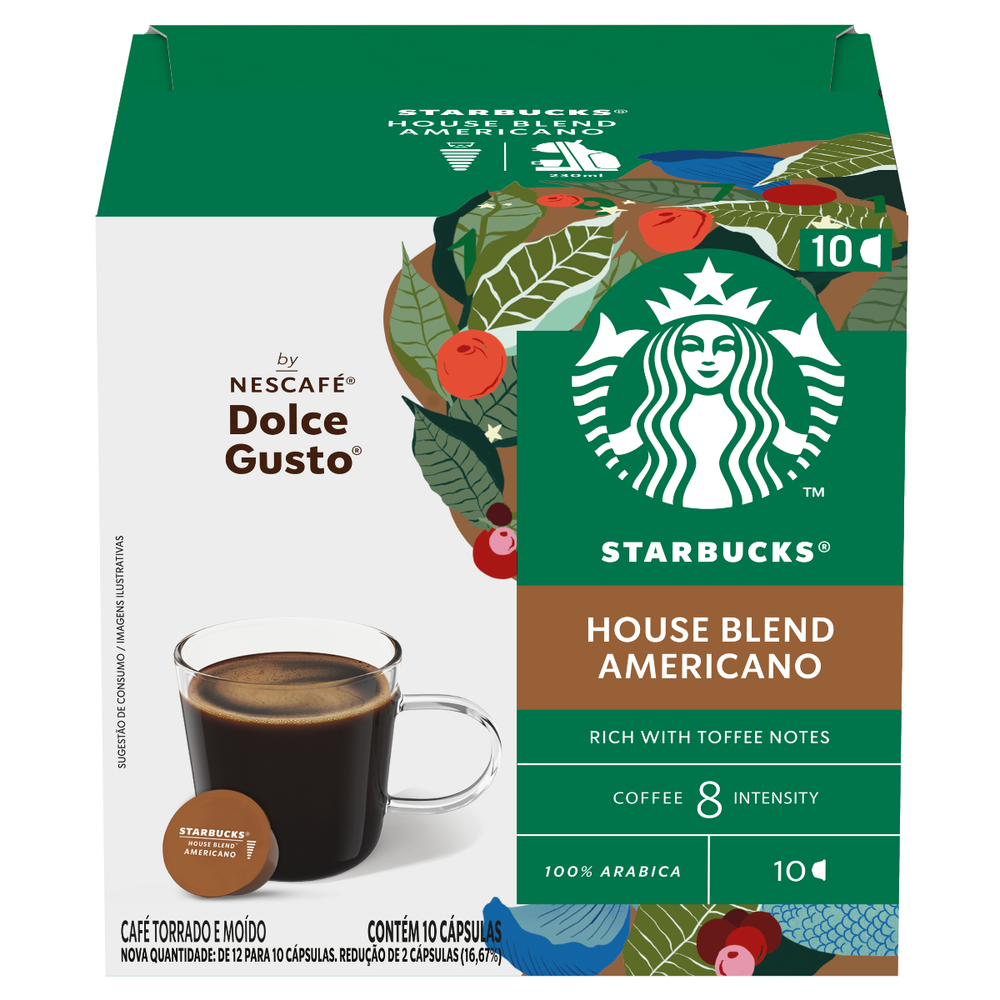 STARBUCKS Americano House Blend 10 Cápsulas